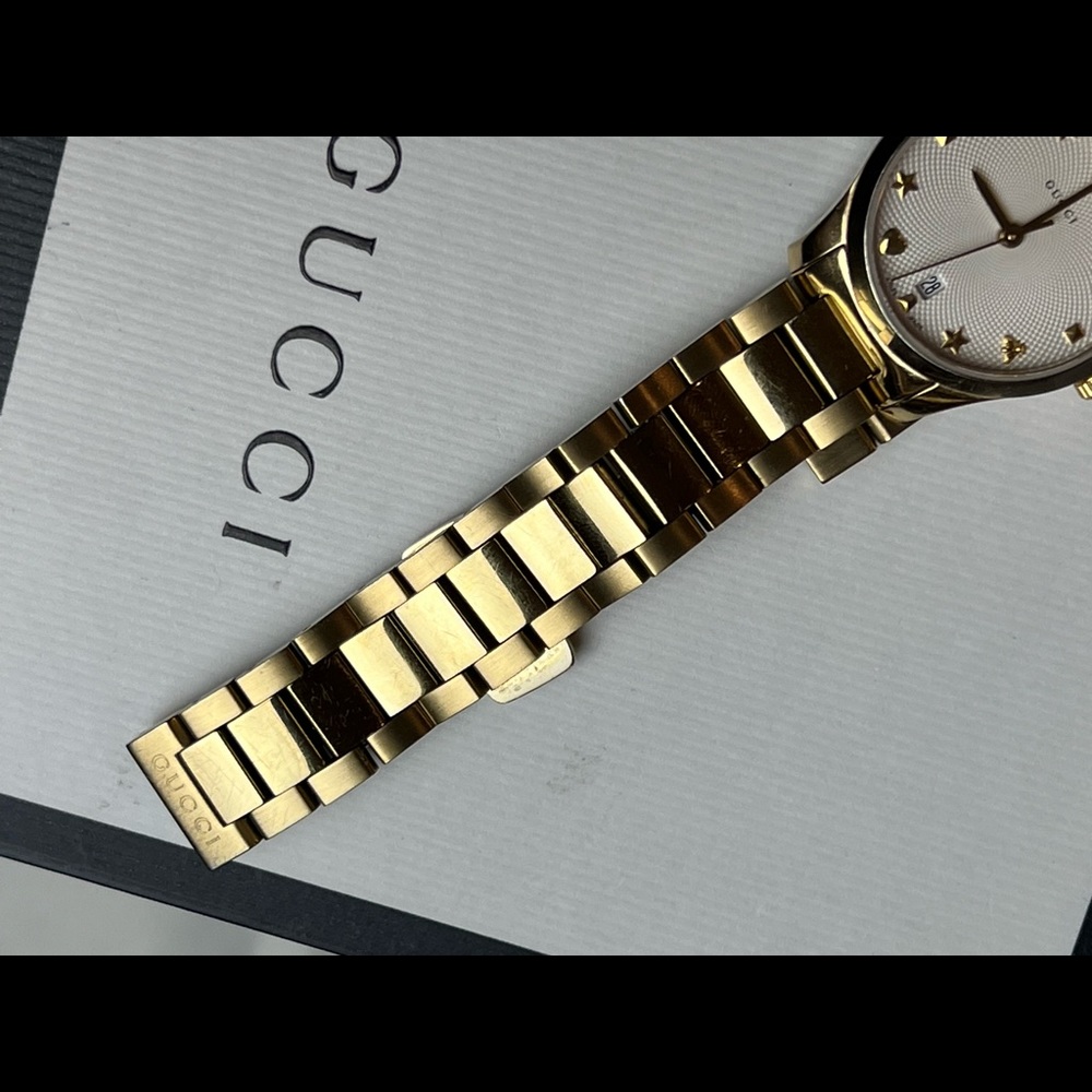 Gucci G-Timeless Silver Dial 27mm Steel Women Watch YA126576A $1150 #GW 126 - Picture 4 of 8